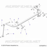 SUSPENSION, REAR BARRA DI STABILIZZAZIONE