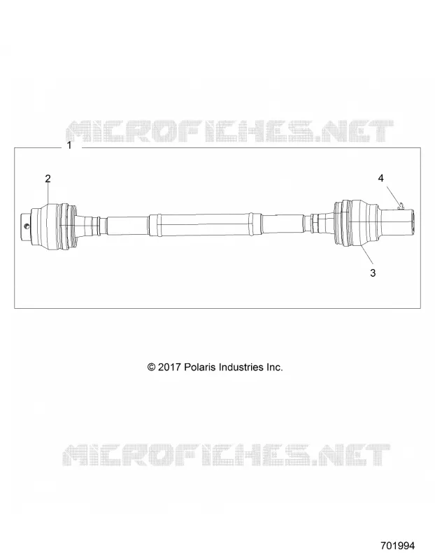 DRIVE TRAIN, FRONT PROP ALBERO