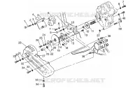 SCATOLA DEGLI INGRANAGGI/FRENO and copertura della catena MOUNTING Sportsman 4x4 W958040 (4930403040C004)
