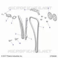 CAM CATENA AND TENSIONER