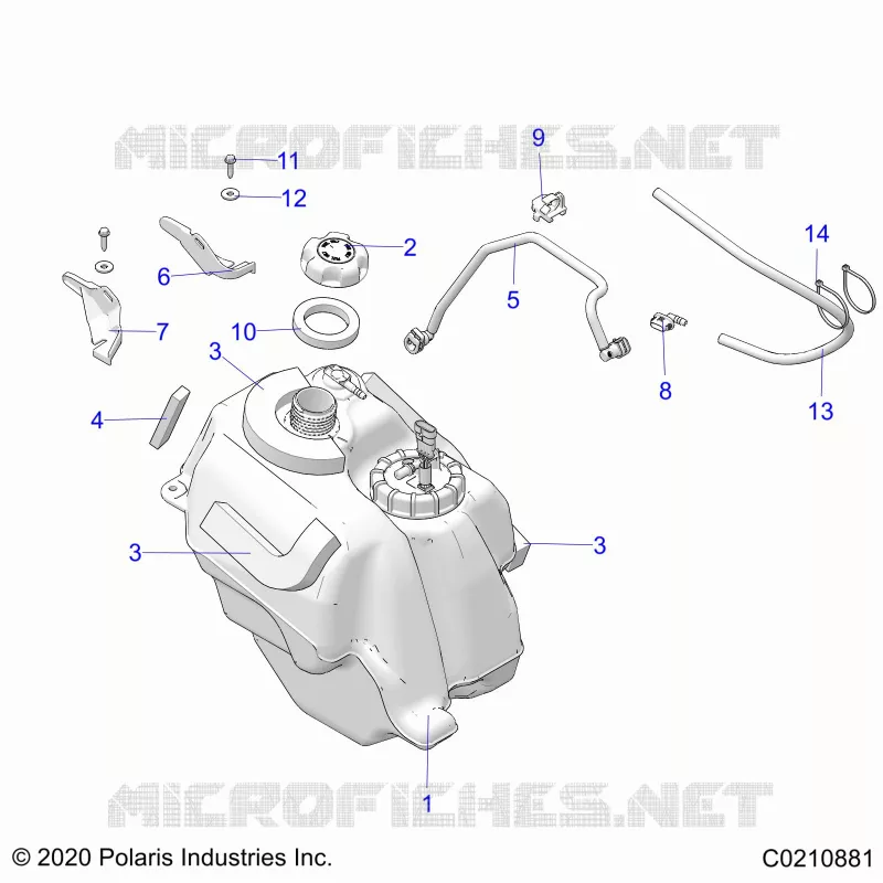 SISTEMA DI ALIMENTAZIONE CARBURANTE, FUEL TANK ASM.