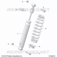 SUSPENSION, AMMORTIZZATORE POSTERIORE
