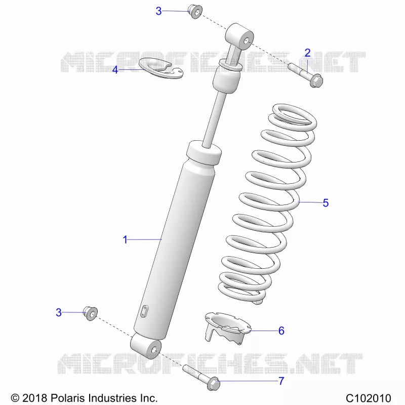 SUSPENSION, AMMORTIZZATORE POSTERIORE