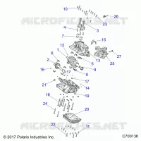 ENGINE, CRANKCASE AND ALBERO MOTORE