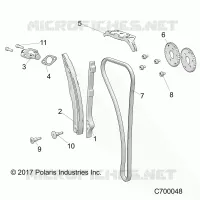 CAM CATENA AND TENSIONER