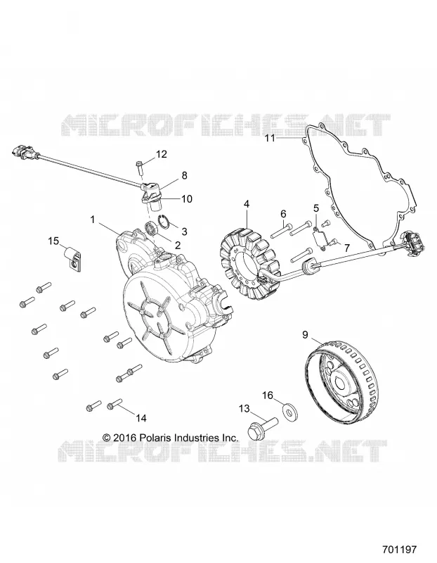 ENGINE, STATOR AND VOLANO