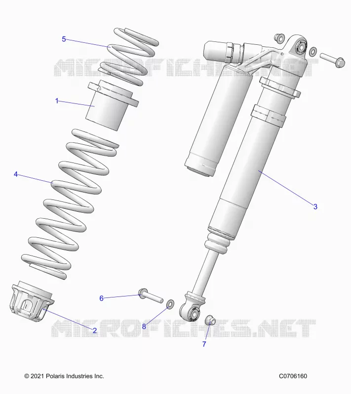 SUSPENSION, SHOCK ANTERIORE MOUNTING, DELUXE