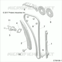 CAM CATENA AND TENSIONER