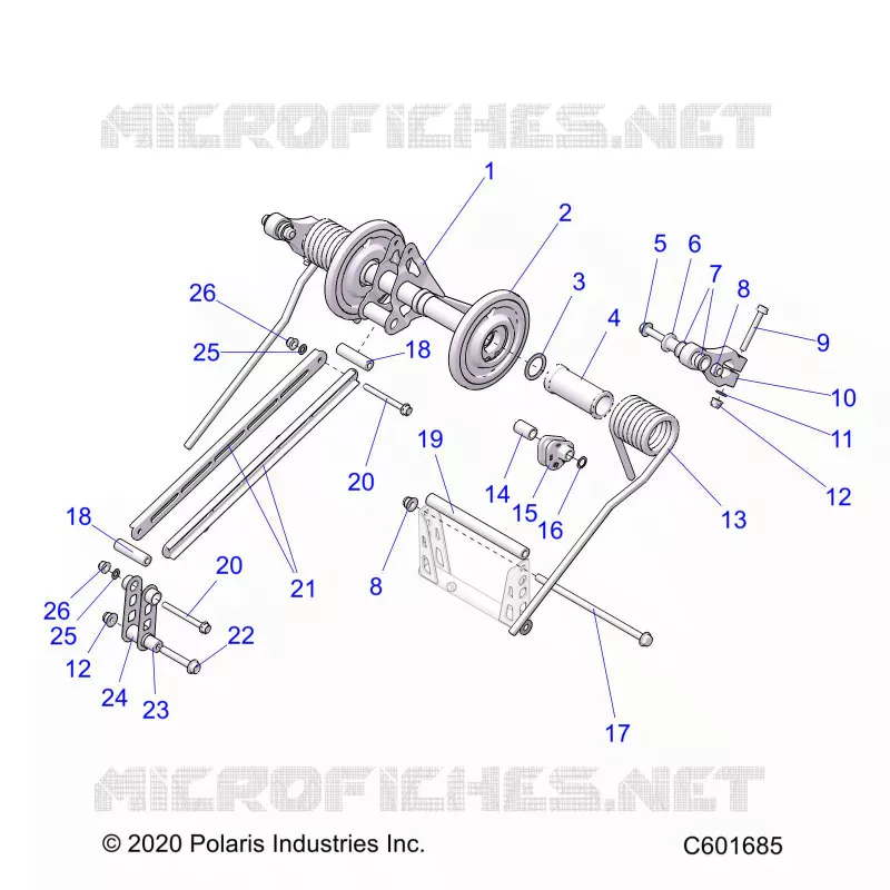 SUSPENSION, POSTERIORE COPPIA ARM