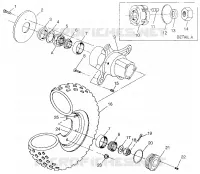 RUOTA ANTERIORE  SPORTSMAN 500 W97CH50A (4939993999B007)