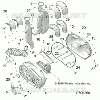 DRIVE TRAIN, COPERCHIO FRIZIONE AND DUCTING