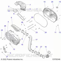TRASMISSIONE, CLUTCH COVER AND DUCTING