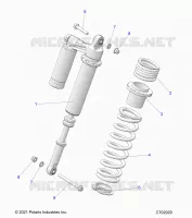 SUSPENSION, REAR SHOCK MONTAGGIO