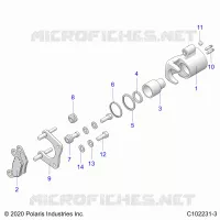 BRAKES, BRAKE PINZA FRENO POSTERIORE