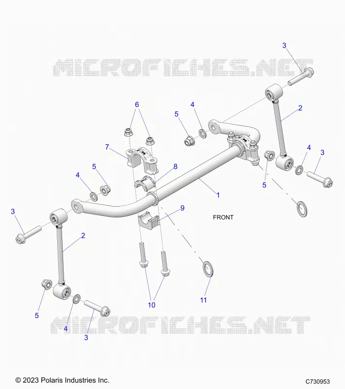 SUSPENSION, FRONT BARRA DI STABILIZZAZIONE