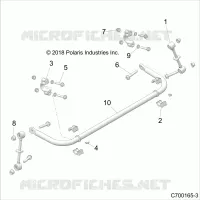 SUSPENSION, POSTERIORE STRUT STABILIZZATORE