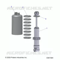 SUSPENSION, SHOCK ANTERIORE TRACK (7045494)