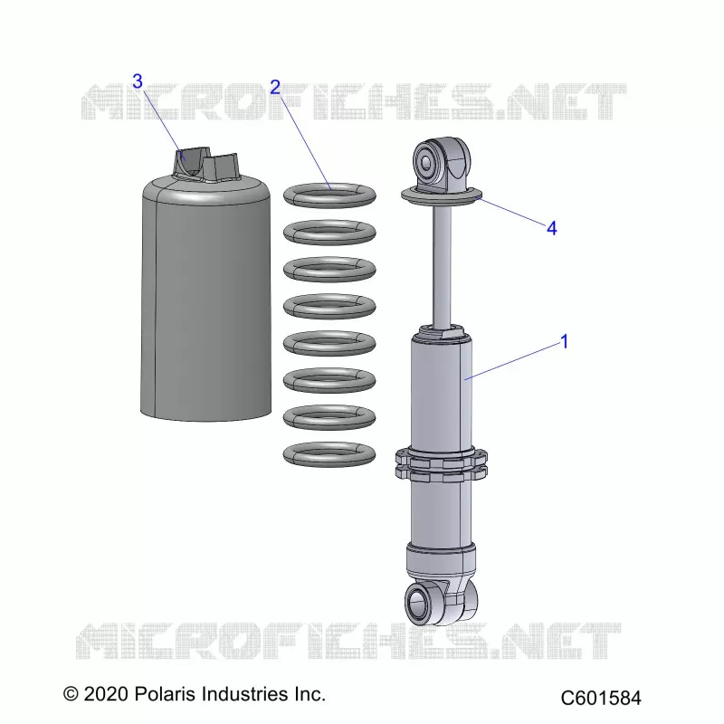 SUSPENSION, SHOCK ANTERIORE TRACK (7045494)