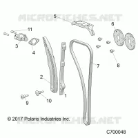 CAM CATENA AND TENSIONER