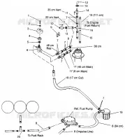 SISTEMA DI ALIMENTAZIONE CARBURANTE SL 900 B964291 and  Intl. SL 900 I964291 (4935583558A010)