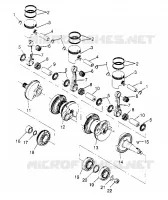 ALBERO MOTORE   PISTONEEE SL 650 STD B954358 (4932923292B014)