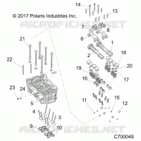 ENGINE, TESTA CILINDRO AND VALVES