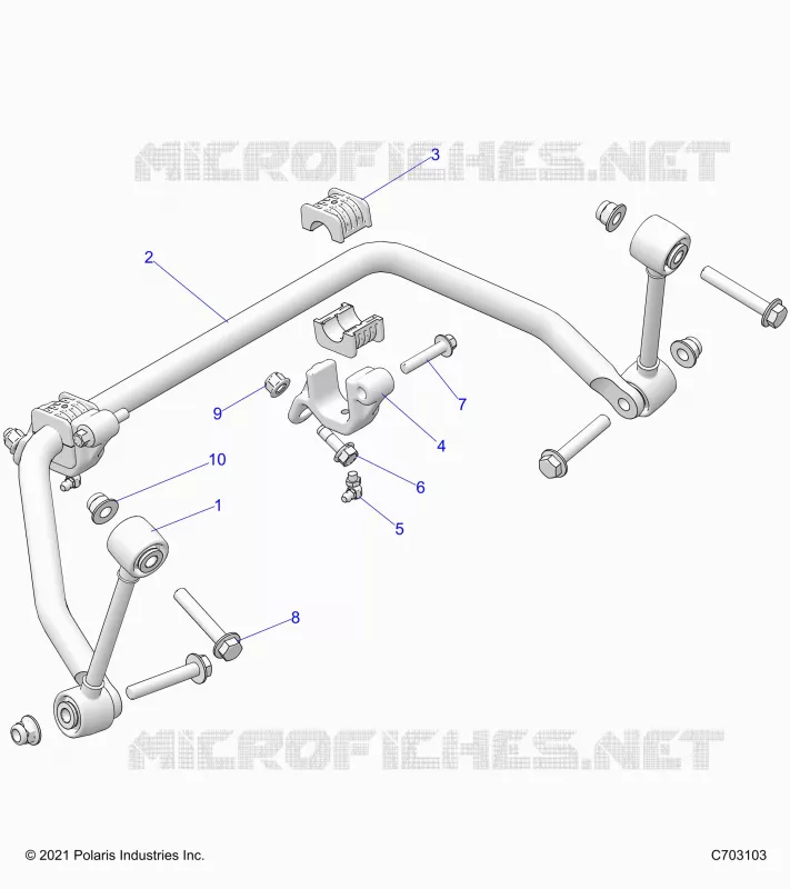 SUSPENSION, FRONT, BARRA DI STABILIZZAZIONE