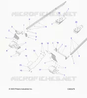 CHASSIS, PROTEZIONE FRIZIONE, FOOTRESTS, TUNNEL GRIPS