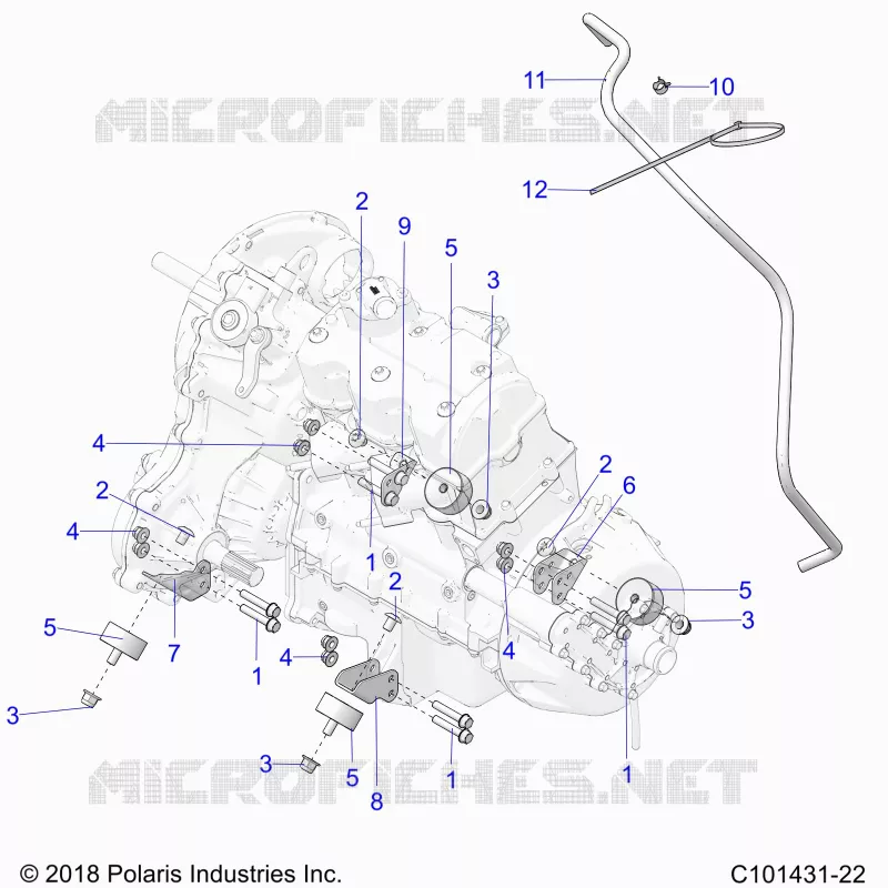 ENGINE, MOUNTING AND TRASMISSIONE MOUNTING