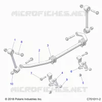 SUSPENSION, FRONT BARRA DI STABILIZZAZIONE- G21G4J99AW/BW (C701011-2)