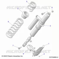 SUSPENSION, REAR SHOCK MONTAGGIO