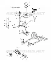 CARBURANTE TANK AND CARBURATORE MOUNTING