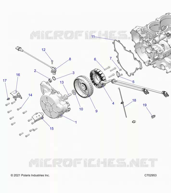 ENGINE, STATOR AND FLYRUOTA