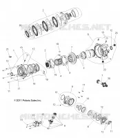 TRASMISSIONE, FRONT SCATOLA DEGLI INGRANAGGI INTERNALS