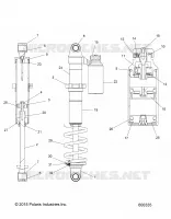 SUSPENSION, AMMORTIZZATORE POSTERIORE TRACK (7044566)