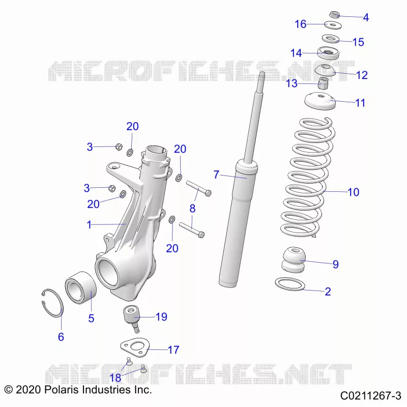 SUSPENSION, ANTERIORE MONTANTE