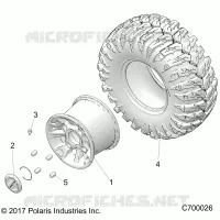 OPT, MACHINED BLACK, ALUMINUM RUOTA POSTERIORES