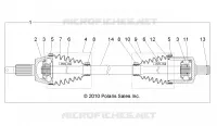 DRIVE TRAIN, TRANSMISSIONE ANTERIORE SHAFT