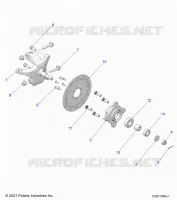 TIMONE, FRONT HUB AND SPINDLE