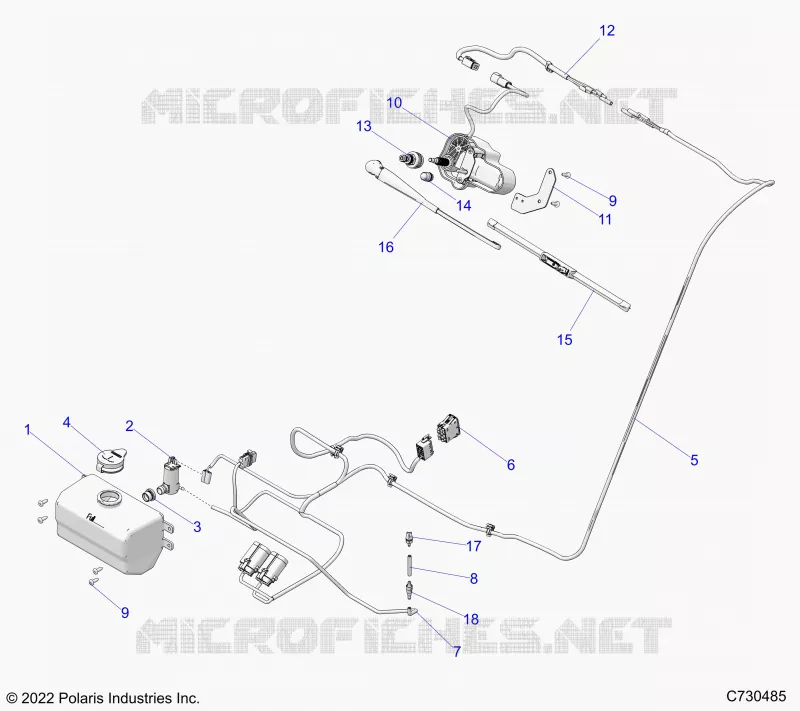 BODY, WATER BOTTLE PUMP ASM AND WIPER KIT