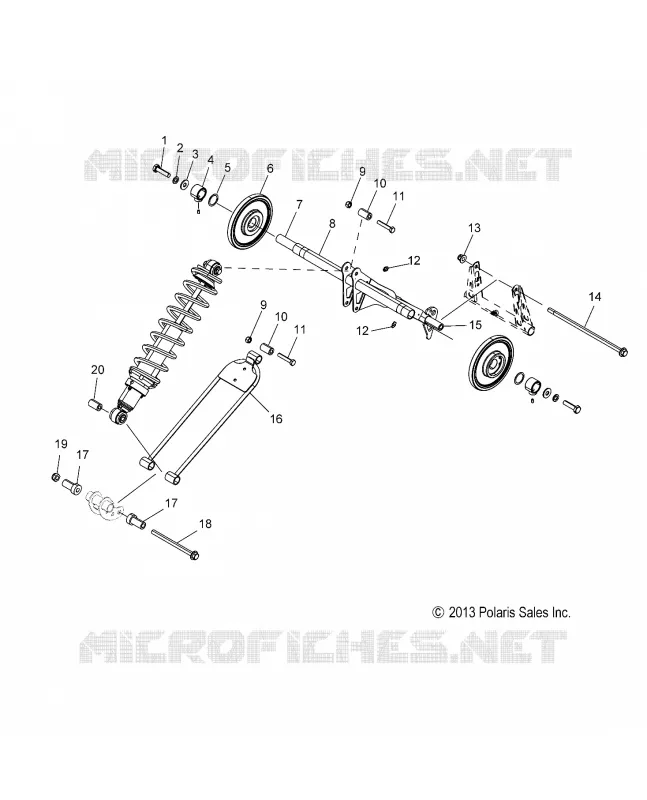 SUSPENSION, POSTERIORE COPPIA ARM