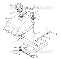 MONTAGGIO SERBATOIO CARBURANTE Magnum 2x4 W957544 (4926852685A012)