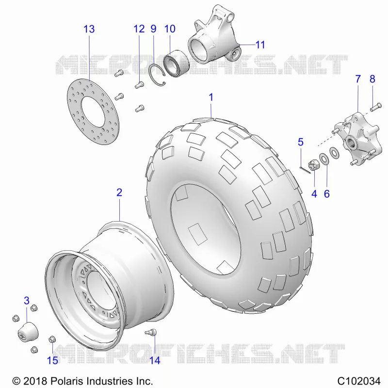 RUOTE, REAR TIRE AND BRAKE DISC
