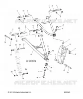 SUSPENSION, CONTROL ARMS, SPINDLE AND SHOCK MNTG
