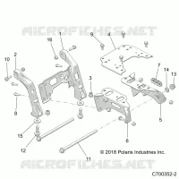 CHASSIS, MOUNTING, FRONT SCATOLA DEGLI INGRANAGGI