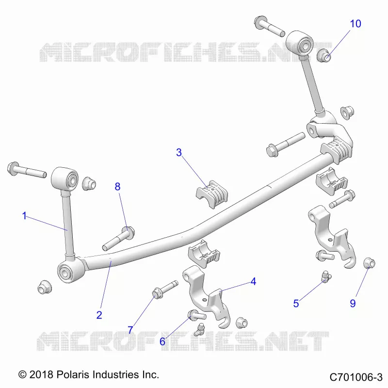 SUSPENSION, FRONT, BARRA DI STABILIZZAZIONE