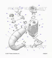 ENGINE, IMPIANTO DI SCARICO AND TURBO ASM.
