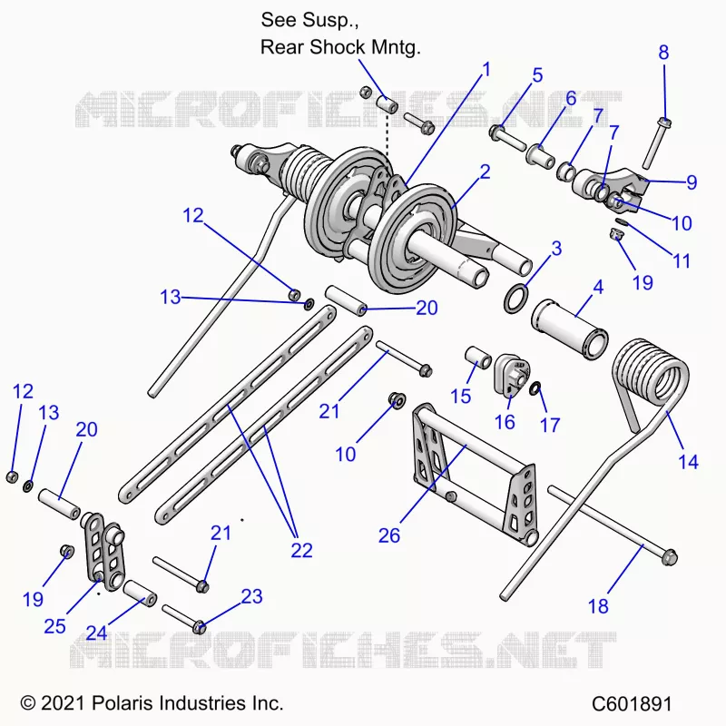 SUSPENSION, POSTERIORE COPPIA ARM