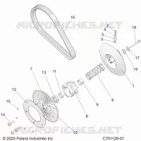 TRASMISSIONE, SECONDARY CLUTCH/BELT