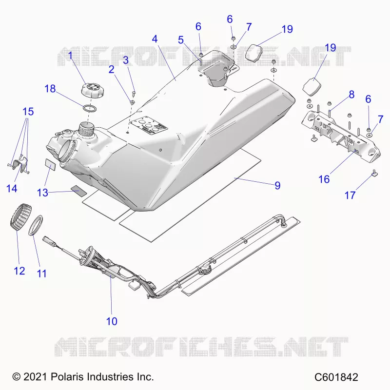 SISTEMA DI ALIMENTAZIONE CARBURANTE, FUEL TANK ASM.